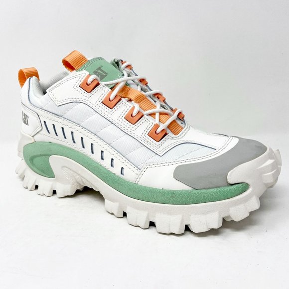 Caterpillar CAT Intruder Oxford Star White Pastel Green Mens Shoes P724500 - Picture 2 of 5